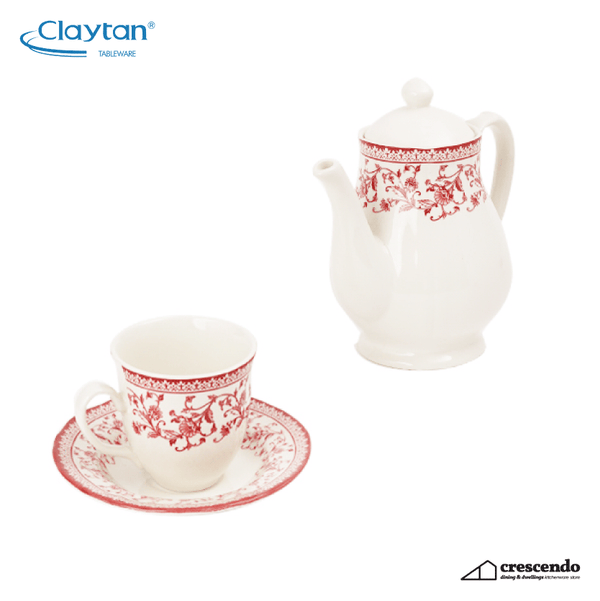 Claytan Aster Pink  14pc. Tea Set