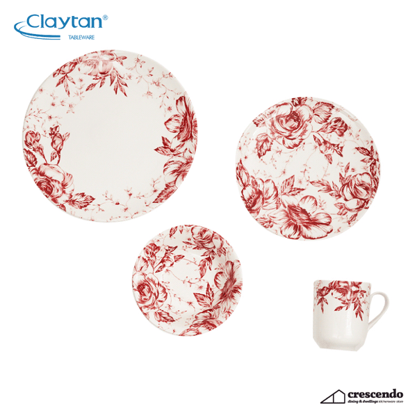 Claytan Impression Floral 16pc. Dinner Set