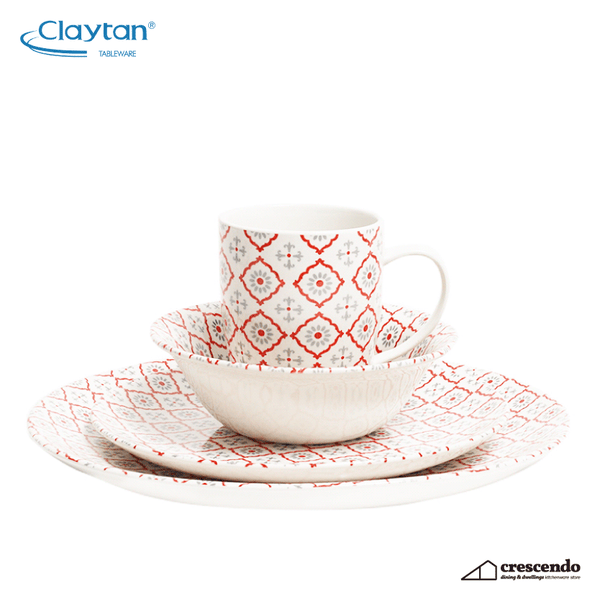 Claytan Suzzani Twotones 16pc. Dinner Set